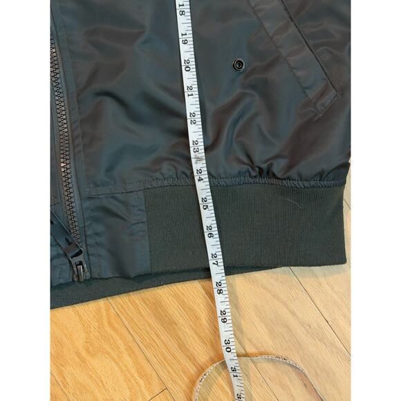 Ring of Fire Bomber Flight Jacket Mens XXL Olive Green Zip-Up, ROF Flight Crew - Picture 5 of 7